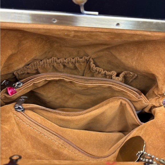 Patricia Nash Magenta 10th Anniversary Croc-Embossed Handbag